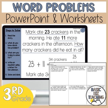 Preview of Word Problems Guided Math PowerPoint Lesson | Choose the Operation
