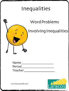 Preview of Booklet: Word Problems Involving Inequalities (English/Spanish)
