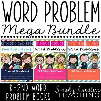 Preview of Word Problems K-2 Bundle