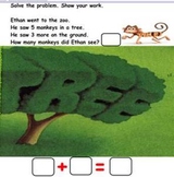 Word Problems Math Addition, Graph