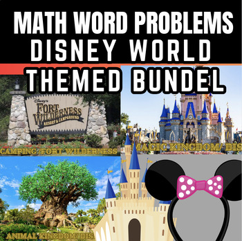Preview of Word Problems Math Multiplication: Disney Themed Fun End Of Year Activity