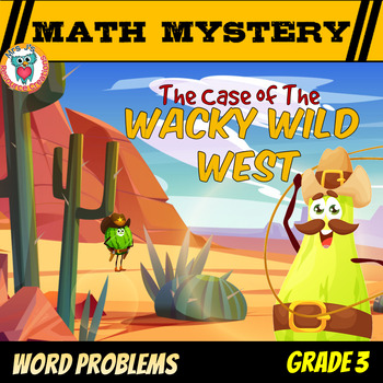 Preview of Word Problems: Mixed Operations & Two-Step Problems 3rd Grade Math Mystery