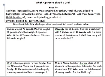 Preview of Word Problems Powerpoint and Worksheet - Multi Step
