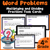 40+ Word Problems: Multiplying and Dividing Fractions Task Cards