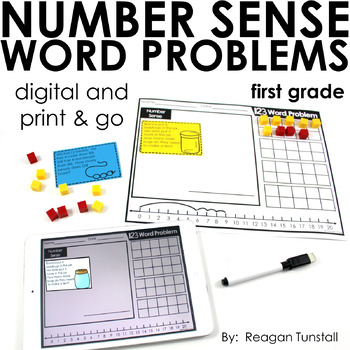 Preview of Word Problems Number Sense First Grade