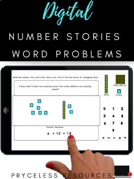 Preview of Word Problems & Number Stories | Distance Learning 