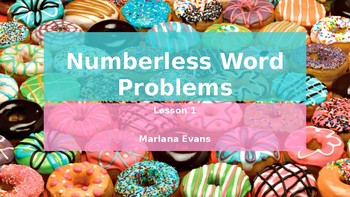 Preview of Word Problems - Numberless Word Problems - Problem Solving Strategies