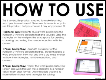 Word Problems Numbers 0 10 Kindergarten By Reagan Tunstall Tpt