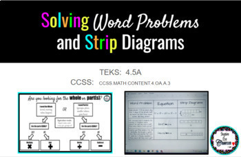 Preview of Word Problems & Strip Diagrams (Digital) 4.5A
