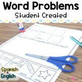 Math Word Problems | Student created number stories | Bilingual