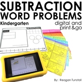 Word Problems Subtraction Kindergarten