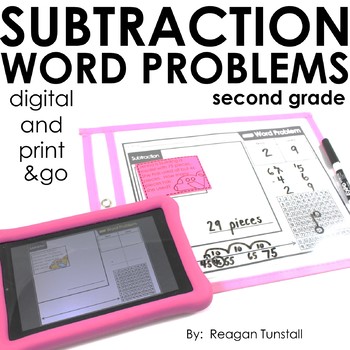 Preview of Word Problems Subtraction Second Grade
