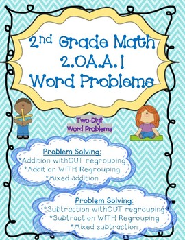 Preview of Word Problems Two-digit Addition and Subtraction