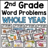 2nd Grade Word Problems Math Worksheets Bundle Common Core