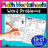 Word Problems Worksheets - Add & Subtract to 20 - 1st Grad