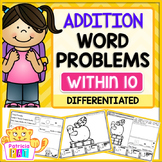 Addition Word Problems for Kindergarten - Back to School