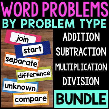 Preview of Word Problems Problem Type - Addition & Subtraction, Multiplication & Division