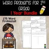 2nd grade Math Word Problems- 1 Year Bundle