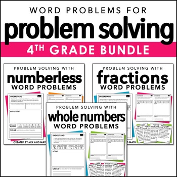 Preview of Word Problems for 4th Grade Bundle