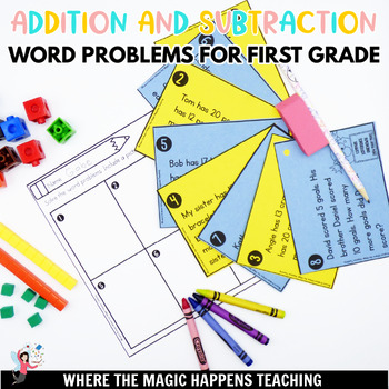Preview of Addition & Subtraction Word Problems within 20 for 1st grade