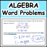 Word Problems on Literal Equations, Writing Inequalities, 