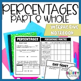 Word Problems on Percentages Interactive Notebook Notes