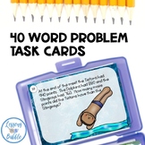 Word Problems one step & two step activity task card set s