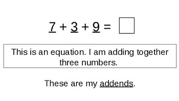 Preview of Word Problems with 3 addends