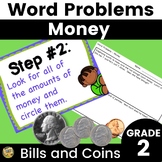 Word Problems with Money - Coins and Bills - Lots of Tasks!