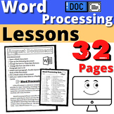Word Processing Activities Resource Lessons Keyboarding Di