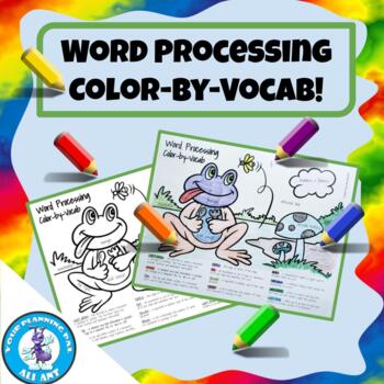 Preview of Word Processing Color-by-Vocab!