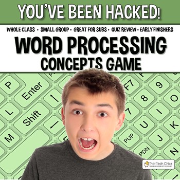 Preview of Word Processing Concepts Game - You've Been Hacked!