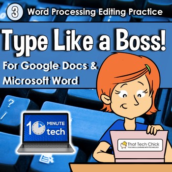 Preview of Word Processing Editing Practice - Type Like a Boss! #3
