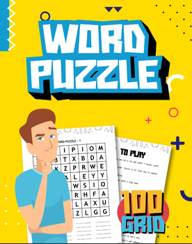 Preview of Word Puzzle Book for Adults