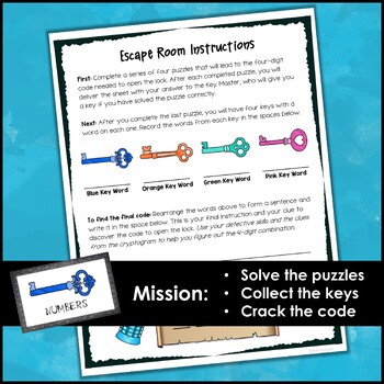 word puzzle escape room activity printable and digital