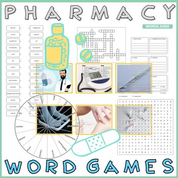 Preview of Word Puzzle Games Copy Crossword Word Search Anagram PHARMACY