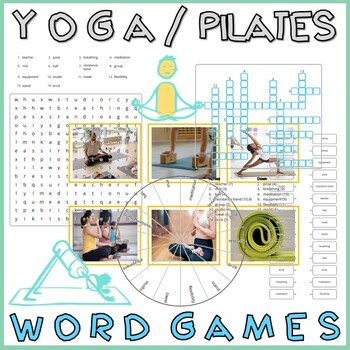 Word Puzzle Games Copy Crossword Wordsearch Anagram YOGA PILATES