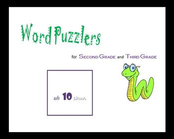 Preview of Word Puzzlers for Second Grade and Third Grade