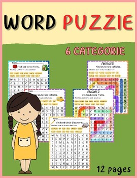 Preview of Word Puzzles Brain Teasers - Fun Logic Activity - Games