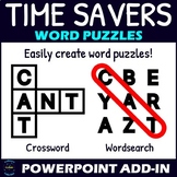 Word Puzzles - Crossword and Wordsearch Creator - Time Sav