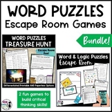 Word and Logic Puzzles Escape Room Bundle