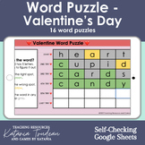 Word Puzzles - Valentine's Day Themed