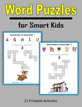 Preview of Word Puzzles for Smart Kids