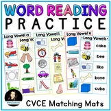 CVCE Matching Mats for Word Reading Practice