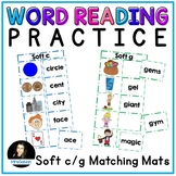 Soft c Soft g Matching Mats for Word Reading Practice