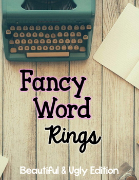 Preview of Word Rings: Beautiful & Ugly Edition