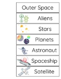 Word Rings - Outer Space (Picture Word Cards)