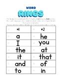 Word Rings Sight Words Elementary PDF Printable Kindergart