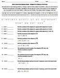 Word Scramble Review Worksheet - Midpoint & Distance Formulas