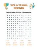 Word Search-100th Day of School